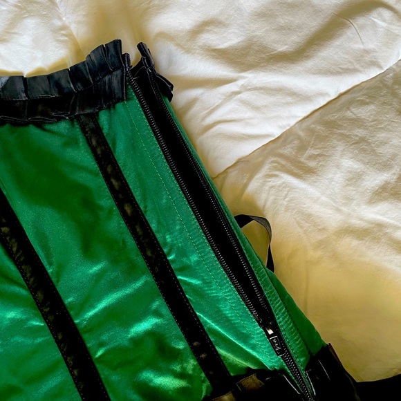 Vintage Goth High Low Corset Dress - Picture 2 of 5